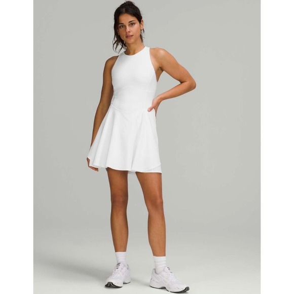 Lululemon Court Crush Dress, White, Size 4 - Picture 1 of 12